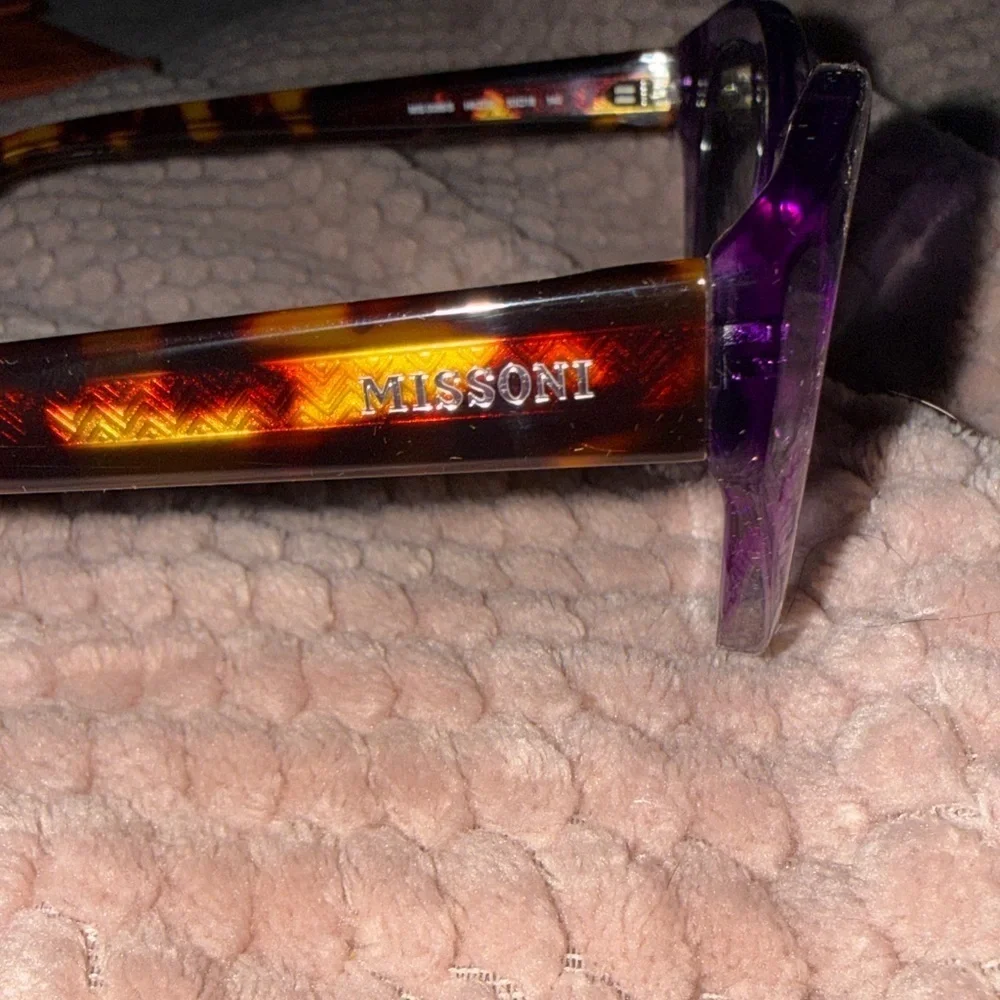 Missoni Violet Ombre Sunglasses with Tangerine Case